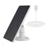 Panneau de charge solaire pour caméra de sécurité, résistant aux intempéries, 4 W 5 V, chargeur sloar pour projecteur Arlo Pro 4, Ultra 2, Pro 3, Ultra, Pro 5S, Pro 3 (blanc)
