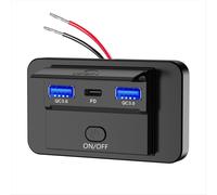 Panneau de chargeur 66 W 12 V QC3.0 + PD3.0 + QC3.0 Prise de chargeur USB