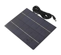 Panneau de Chargeur Solaire Keenso 6V, 5.5W 6V Panneau Solaire Portable en Silicium polycristallin avec Port CC pour Chargeur de Batterie Bricolage