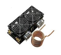 Panneau de chauffage à Induction ZVS DC 12V-48V 2000W, Module de chauffage à Induction avec bobine, Kit d'alimentation à double ventilateur Kit de soudure par induction