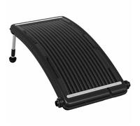 Panneau de chauffage solaire pour piscine - JILL - 110x65 cm - Noir - PEHD, PC, aluminium - Pieds réglables 22,5-36 cm