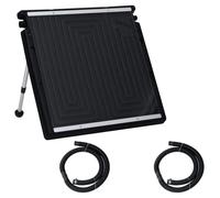 Panneau de chauffage solaire pour piscine - vidaXL - 75x75 cm - Noir - PE et aluminium - Capacité 5 L - Tuyau 1 m