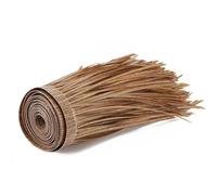 Panneau De Chaume Artificiel Toit De Paille En Herbe De Chaume Pour Tiki Bar, Paillote, Parasol, Décoration Extérieure Tropicale, Imitation Toiture En Feuilles De Palmier Durable 1m X 0.5m(0.5m x 10m)