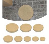 Panneau de cheminée en vermiculite résistant à la chaleur pour poêle et cheminée avec protection des trous de cheminée et isolation thermique (110 x 50 mm)