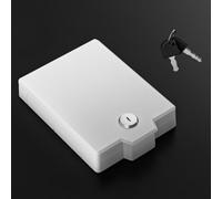 Panneau de climatisation centrale avec serrure à clé pour prise de protection étanche pour la maison et le bureau (blanc)