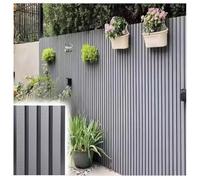 Panneau de clôture à lattes robuste et résistant aux intempéries pour appartements et parcs 21,6 cm x 100 cm