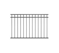 vidaXL Panneau de cl?ture Acier 1,7x1 m Noir