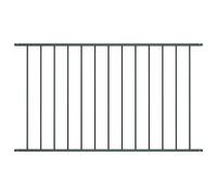 vidaXL Panneau de clôture en acier thermolaqué 1,7 x 1,25 m Blanc 145226