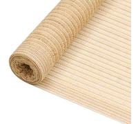 Panneau de clôture beige, 1,2 x 25 m, en polyéthylène haute densité robuste, 195 g/m², tissu d'ombrage résistant aux UV, pour jardin, balcon, terrasse, brise-vue respirant, protection solaire efficace