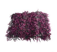 Panneau de clôture de haie de mur d'herbe bleue artificielle décoration de pelouse décorative magnifiquement fabriquée (violet clair)