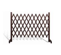 Panneau de clôture de jardin extensible - Écran en bois extensible jusqu'à 280 cm pour plantes grimpantes, barrière de jardin extérieur, support décoratif pour plantes