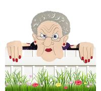 Panneau de clôture de jardin - Ornement extérieur de 40 x 19,5 cm, sculpture binoculaire visuelle, figurine de dame charmante, accent de patio résistant aux intempéries | Décoration de clôture du