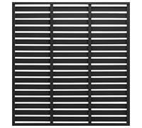 Panneau de clôture de jardin WPC noir 85 x 170 cm et élégant pour jardin, terrasse, paysage, idéal pour la décoration de la maison et du jardin