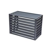Panneau de clôture d'intimité d'extérieur en aluminium - Élégant boîtier de poubelle et housse de climatiseur - Support polyvalent pour plantes de jardin et porte-fleurs pour l'intimité et