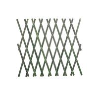 Panneau de clôture en bambou pour cour et arrière-cour - Écran de palissade extensible avec 10 colonnes - Panneaux de treillis mural pliable (30 x 180 cm)