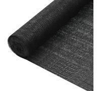 Panneau de clôture noir 1,2x10 m HDPE 75 g/m