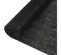 Panneau de clôture noir 1,5x50 m HDPE 150 g/m