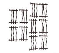 Panneau de clôture pour maquette ferroviaire 5 styles (marron B)