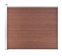 vidaXL Panneau de Clôture Barrière de Jardin Mur de Clôture Bordure de Balcon Patio Terrasse Arrière-cour Extérieur WPC 148981