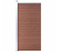 Panneau de Clôture WPC 95x186 cm Gris Barrière de Jardin Extérieur vidaXL