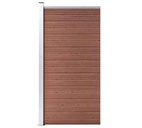 Panneau de clôture WPC 95x186 cm Marron