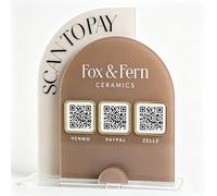 Panneau de code QR personnalisé avec logo, panneau de code QR en acrylique personnalisé pour stand de fournisseur, magasin pop-up, numérisation pour payer, médias sociaux, WiFi, affichage