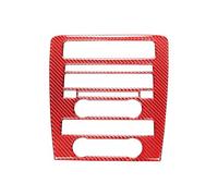 Panneau De Commande Central Multimédia Et Climatisation Pour Ford Pour Mustang 2009-2013(Red Carbon Fibre)