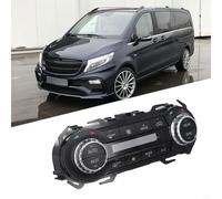 Panneau de commande de climatisation pour Mercedes Vito W447 W448 pour Metris V260 2016-2023 - Remplace A4779004518 A4779019103 - Bouton de température AC noir ABS pour tableau de bord