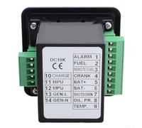 Panneau de commande de générateur DC10G - Module de démarrage manuel avec affichage LED pour surveillance du moteur - Entrée CC 8-33 V (DC10K)