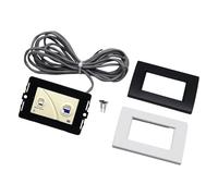 Panneau de commande de toilettes à double bouton - Installation facile - Économie d'eau - Construction en métal pour interrupteur de salle de bain silencieux C403L