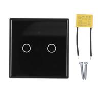 Panneau de commande d'éclairage intelligent sans fil, 2 gangs, 1000W, 2.4GHz, WiFi, interrupteur tactile pour applique murale, pour Tuya