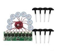 Panneau de commande d'humidificateur, module de panneau de commande d'humidificateur 8 parties, humidificateur atomisant USB 5 V 108 kHz à faible bruit, pour humidification de la maison et des plantes