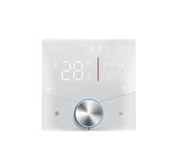 Panneau De Commande Du Thermostat De Climatisation Centrale 2/4p Thermostat Wifi Climatisation Centrale Ventilo-convecteur 3 Vitesses Réglage De La Température Rotative 24V(White 2P,95-240 V)
