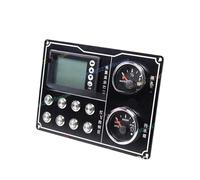 Panneau de commande marin tout-en-un intégrant un indicateur de niveau d'eau, un voltmètre et un interrupteur à 8 voies