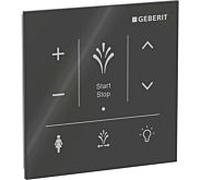 Panneau de commande mural Geberit AquaClean 147041SJ1 pour montage en saillie, surface en verre/couleur noir
