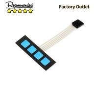 Panneau de commande pour clavier Arduino, 10 pièces, 4 touches, Membrane matricielle, interrupteur, panneau de commande, clavier étendu pour Arduino 1x4, pas de mots