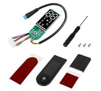 Panneau de commande pour scooter électrique Xiaomi M365 1S Pro 2 avec panneau de protection, kit de remplacement pour tableau de bord avec vis et outils, coque en métal ABS pour conduite en plein air