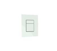 Panneau de commande QeramiQ Push Glass Thin - pour Grohe Skate - 2 boutons - blanc SW1239436