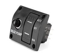 Panneau de Commutation de Pompe de Cale, Arrêt Automatique, Commande Manuelle, Indicateur 12V 24V, Disjoncteur