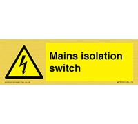 Panneau de commutation d'isolation secteur, 150 x 50 mm, L15