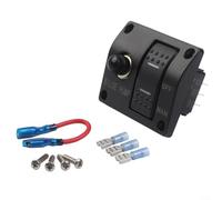 Panneau de commutation pour pompe de cale marine à 3 voies avec paramètres manuels et automatiques, dispose d'une protection contre les surcharges et de lumières LED pour un état de fonctionnement