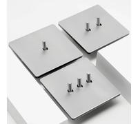 Panneau de commutation rétro à bascule pour applique murale, 1-4 Gang2Way Eu, gris argenté, en acier inoxydable brossé, prise de commutation antique avec chargement USB 2Gang Universal 6Pin