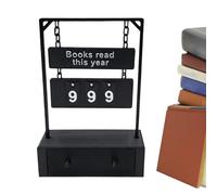 Panneau de Compteur de Livres - Accessoires pour Les Amateurs de littérature, Traceur pour Livres LUS comme Panneau de Bureau - pour bibliothèque, Chambre à Coucher, étudiants, Adultes