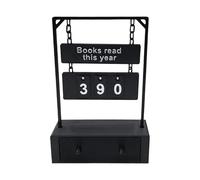 Panneau de compteur de livres, avec compartiment de rangement, compteur annuel de défi de lecture - Açık Hava Piknik Yemek Mutfak Teras Kamp Duş Düğün Perdeleri İçin