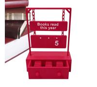 Panneau de comptoir de lecture cette année - Décoration de bibliothèque imprimée en 3D - Panneau pour suivre les livres lus cette année - Pour les femmes, les hommes, les lecteurs, les écrivains, les