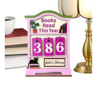 Panneau de comptoir de livres, décoration d'étagère vintage, de 6,06 x 8,27 pouces avec style compact, tableau de de lecture avec affichage facile, décoration d'étude pour adolescents, en