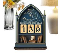 Panneau de comptoir de livres | Lune et Étoile en bois - Décoration d'intérieur - Pour liseur, enseignant, bibliothèque, bibliothèque, salon, chambre à coucher, bureau