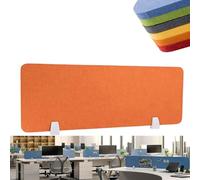 Panneau De Confidentialité Acoustique pour Bureau, Cloisons De Bureau, Panneau De Confidentialité en Feutre, Séparateur De Bureau, Réduction du Bruit Et Installation Facile, pour Sall Orange 100X30cm