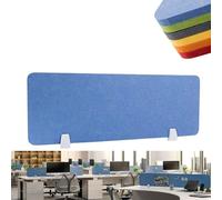 Panneau De Confidentialité Acoustique pour Bureau, Cloisons De Bureau, Panneau De Confidentialité en Feutre, Séparateur De Bureau, Réduction du Bruit Et Installation Facile, pour Salle Blue 120x30cm