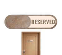 Panneau de confidentialité - Bois 17,8 x 5 cm Reserved Vacantoor Hanger | Panneau occupé vacant | Indicateur de portes coulissantes PrivacySi?n - Maison Bureau Hôpital Facile à installer visible